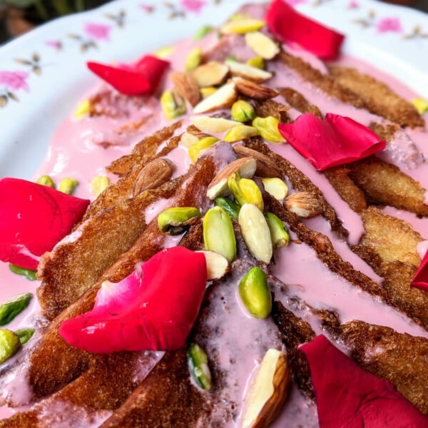 Dilmah Rose French Vanilla Tea Infused Creamy Shahi Tukra | Most Delicious Easy Dessert Recipe