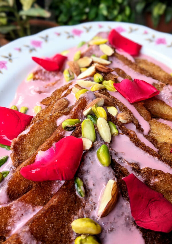 Dilmah Rose French Vanilla Tea Infused Creamy Shahi Tukra | Most Delicious Easy Dessert Recipe