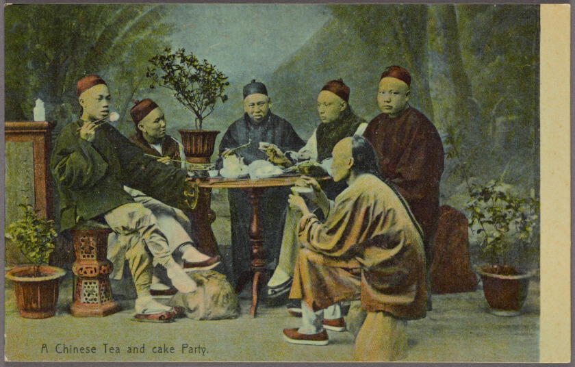 A Chinese Tea Party showing how tea is a big part of Chinese tea culture and tea history.